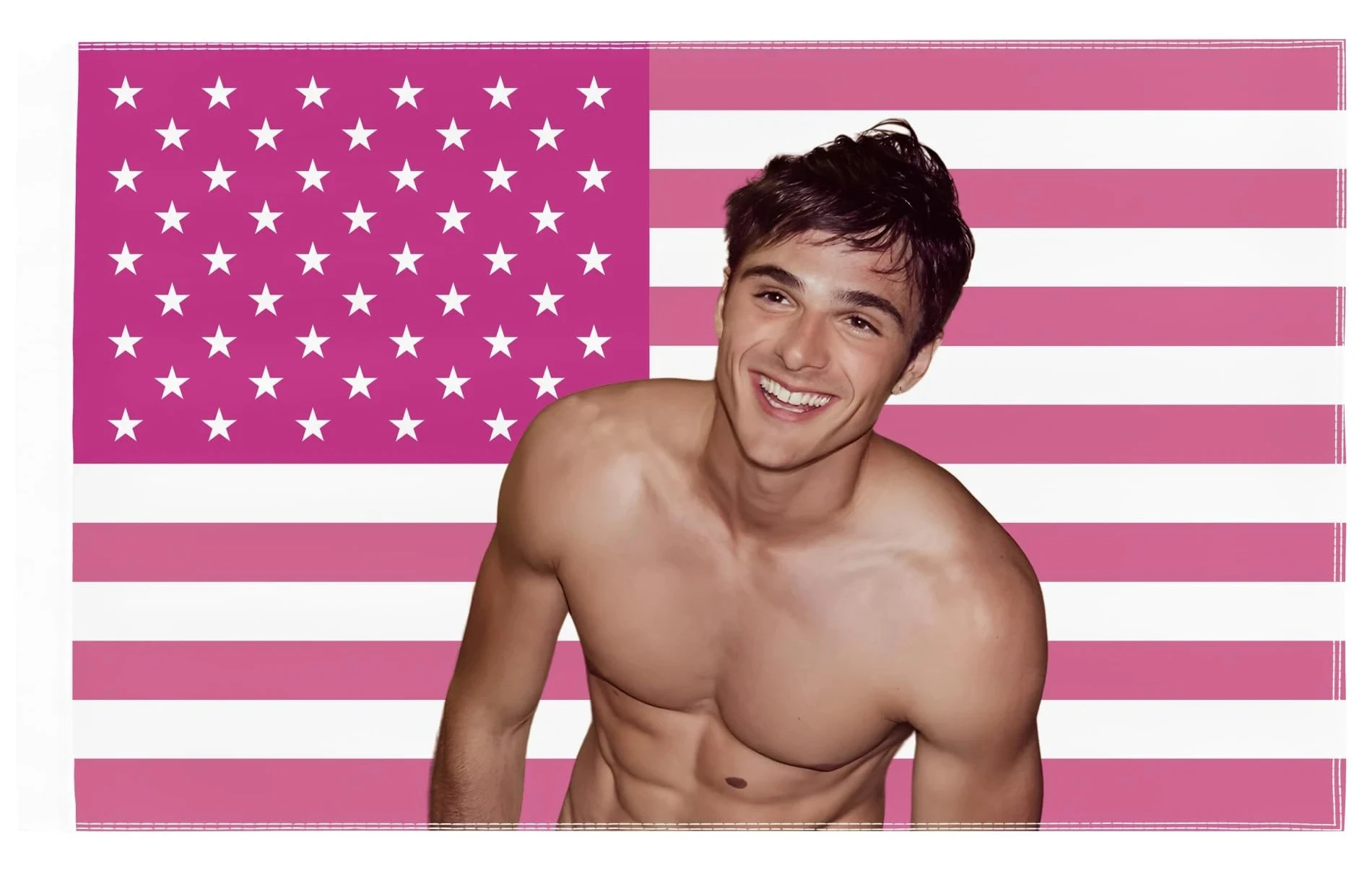 Bandera americana de Jacob Elordi, divertida bandera de Jacob para colgar en la pared, cartel, bandera para dormitorio, decoración para sala de estar, dormitorio universitario