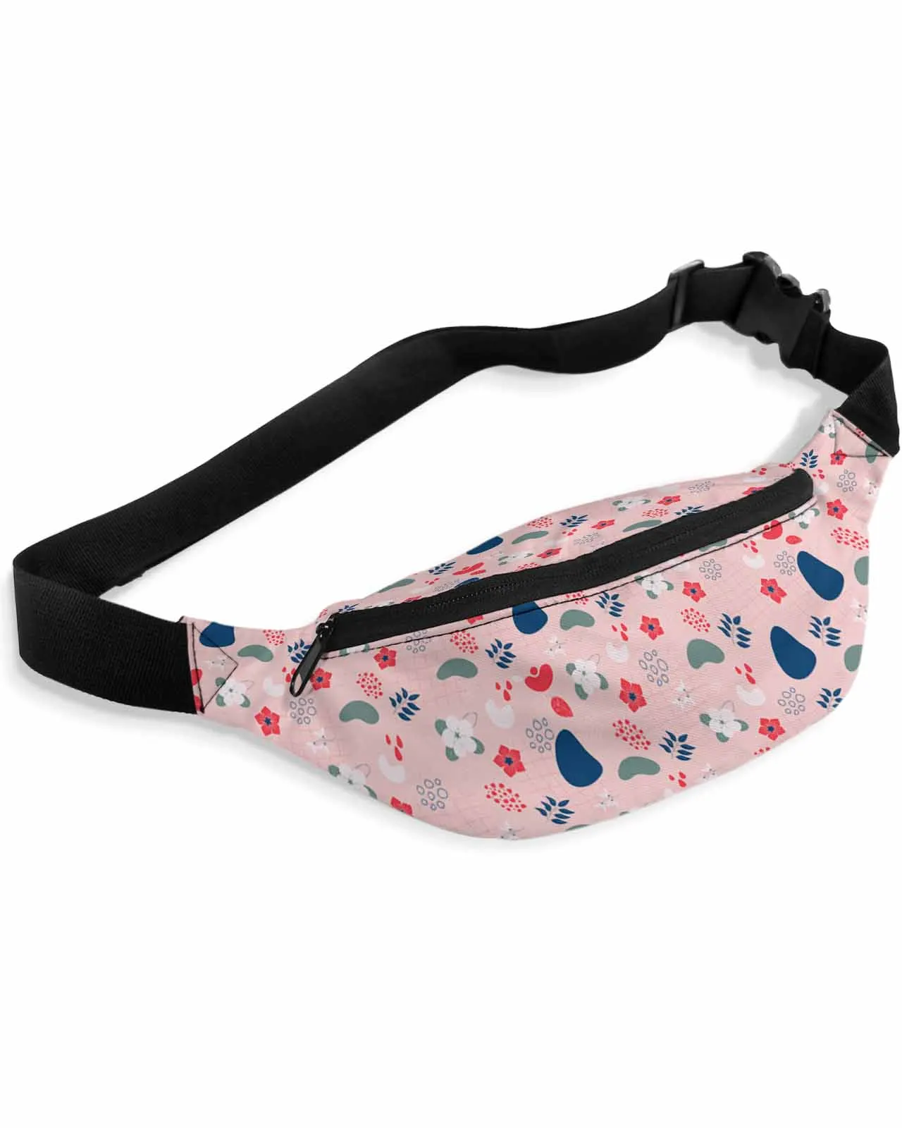 Bohemian Abstract Floral Style Phone Belt Bag Wallet Pouch Waterproof Banana Hip Bags Waist Bag Fanny Pack for Women Men