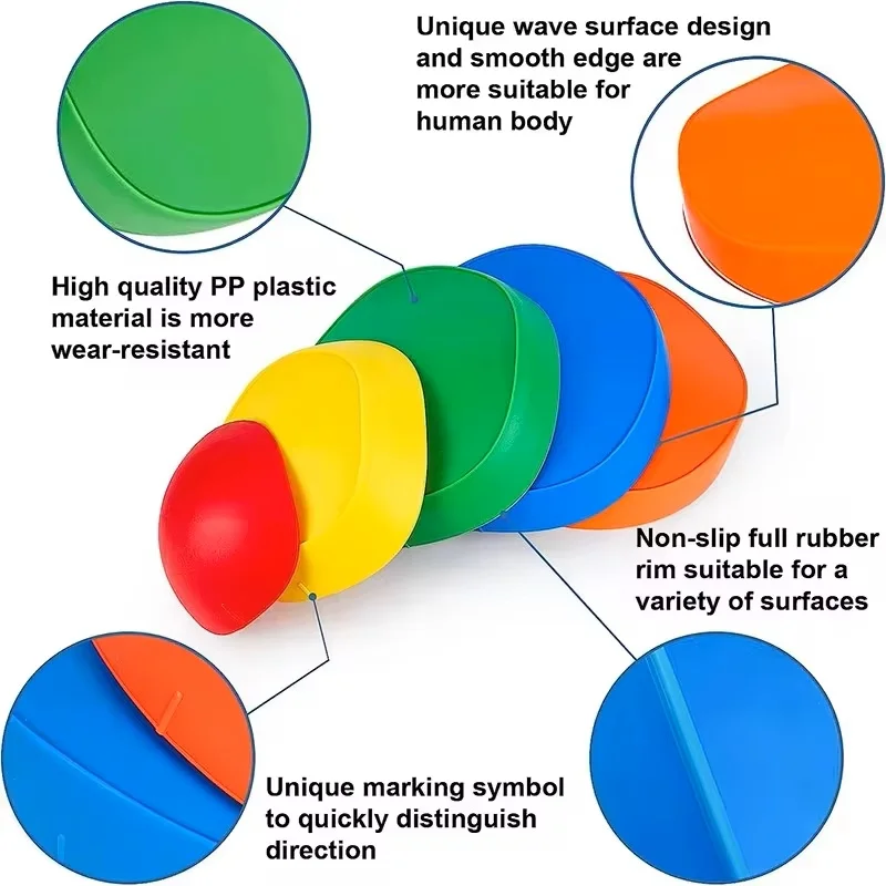 Trampling Stone Tactile Sensory Balance Training Stapstones Child Explorer Kit Outdoor Toy Children Explorers Stepping Stones