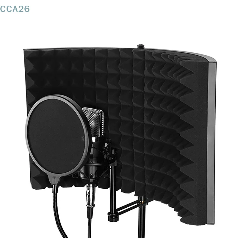 

Mic Shield For Speaking Recording Accessories Double Layer Studio Microphone Pop Filter Flexible Wind Screen Sound Filter Mask