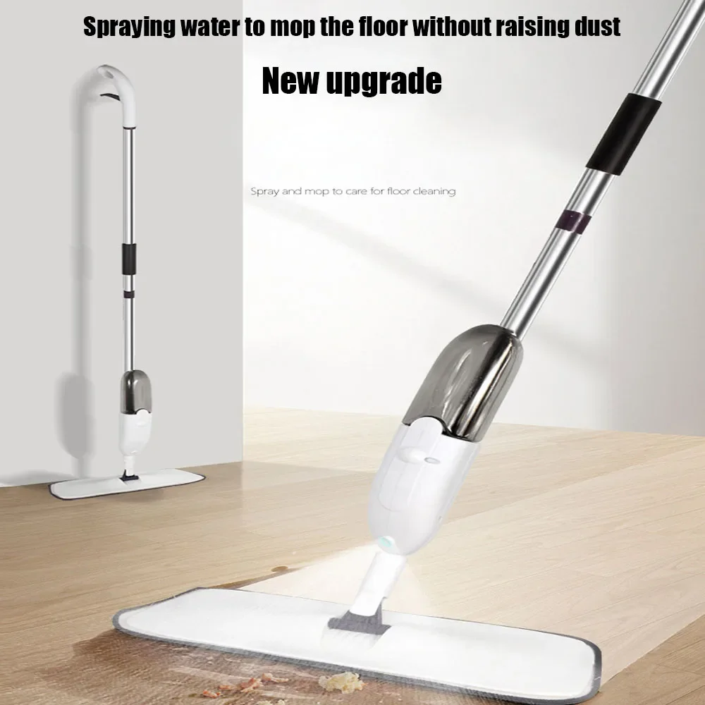 2024 latest spray flat mop, with reusable microfiber pad 360 ° rotary floor cleaning mop, wood floor multi-function mop