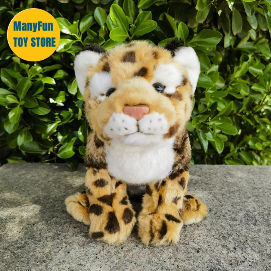 Realistico leopardo Clouded Peluche Jaguar Plushie Big Cat Peluche realistici animali di Peluche simulazione bambola Kawai giocattolo regali per bambini