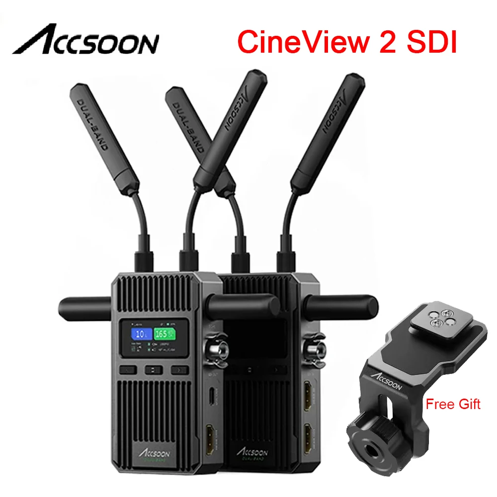 ACCSOON CineView 2 SDI Диапазон 1500 футов 1080P Беспроводная система передачи видео SDI/HDMI-совместимая входная/выходная передача видео