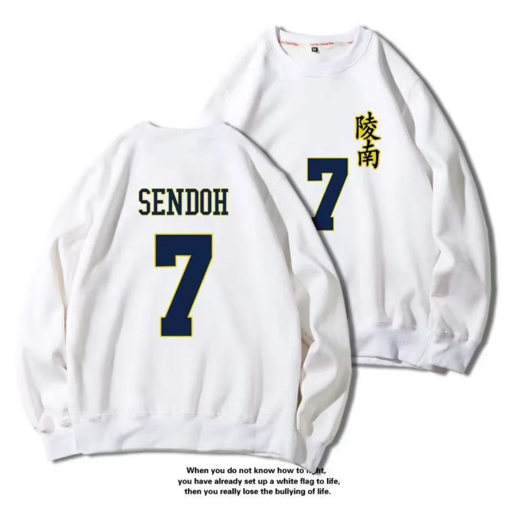 Slam dunk anime sweatshirts basquete manga gráfica inverno oversize masculino pulôver treino feminino manga longa topo roupas de casal