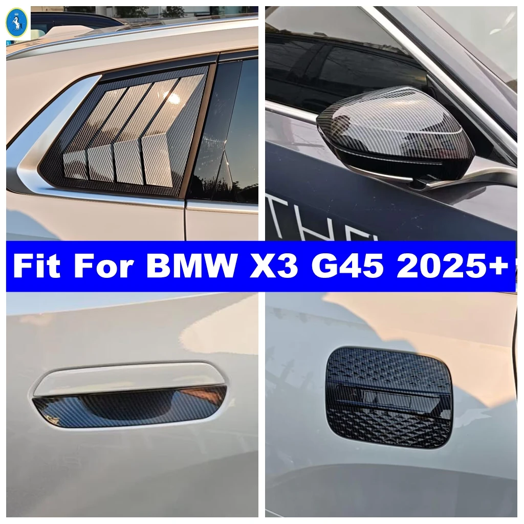 

Car Handle Bowl / Rearview Mirror / Window Louver Shutter / Oil Gas Tank Cap Cover Trim ABS Accessories For BMW X3 G45 2025 2026