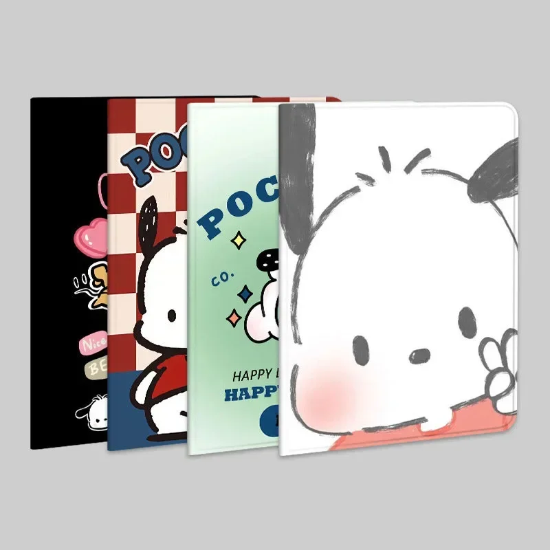 Kawaii Pochacco Case For iPad Air4 5 Pro 11 2022 Magnetic Case For iPad 7/8th Generation 10th 10.9 Air 2 3 9.7 Mini 4 5 6 Cover