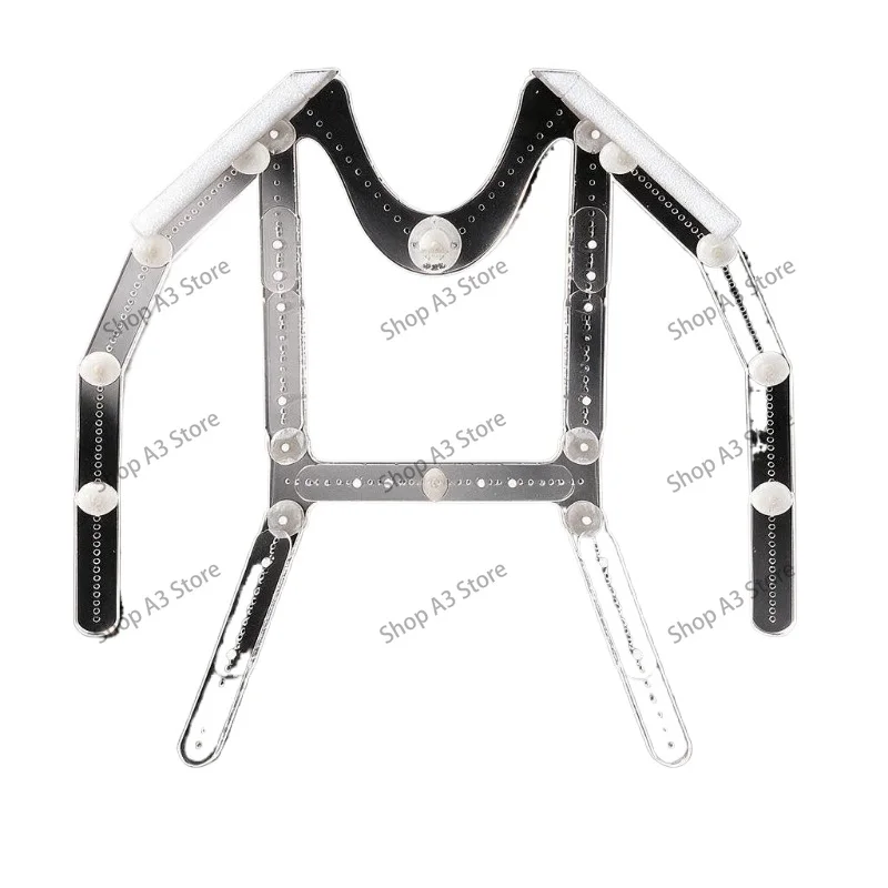 Clothing hanging bar invisible transparent hanger shoulder width adjustable top space closet organizer