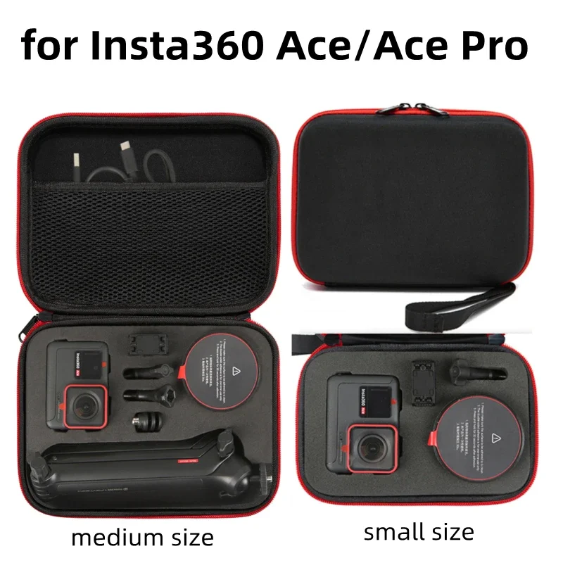 For Insta360 Ace Pro/Ace Universal Handbag Sports Camera Portable Box Compression Storage Bag For Insta360 Ace Pro/Ace Accessory