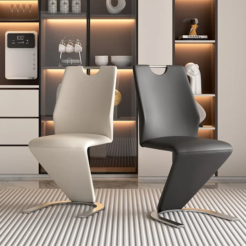 Simple, Light Luxury, High Sense, Chair, Nordic, Home, Dining Chair, Cream Style, Backrest, Mermaid, Office, Negotiation