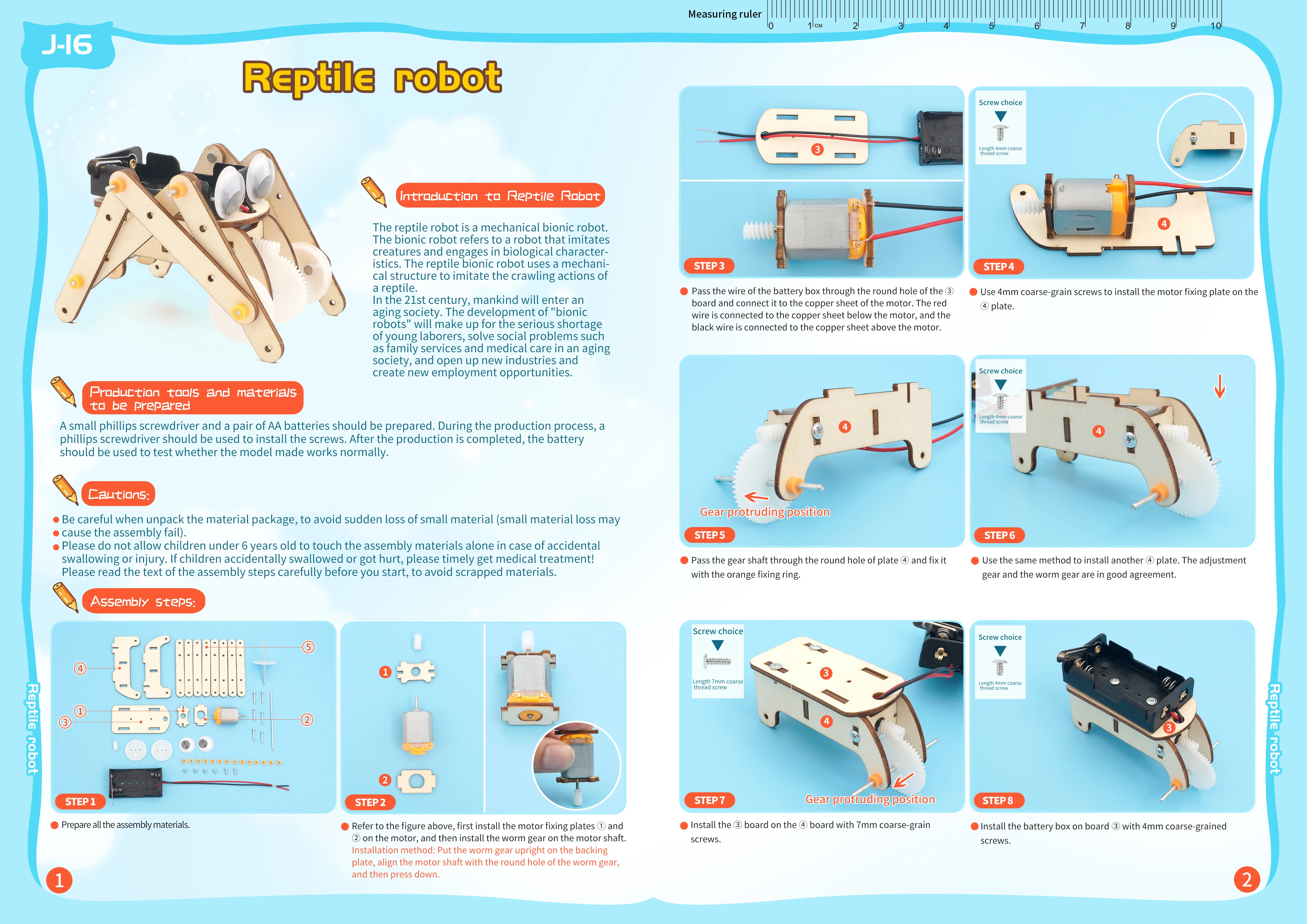 DIY Spider Robot STEM Brinquedos para Crianças, Tecnologia Ciência Experimental Tool Kit, Aprendizagem Educacional Puzzle de Madeira, Auxílio de Ensino