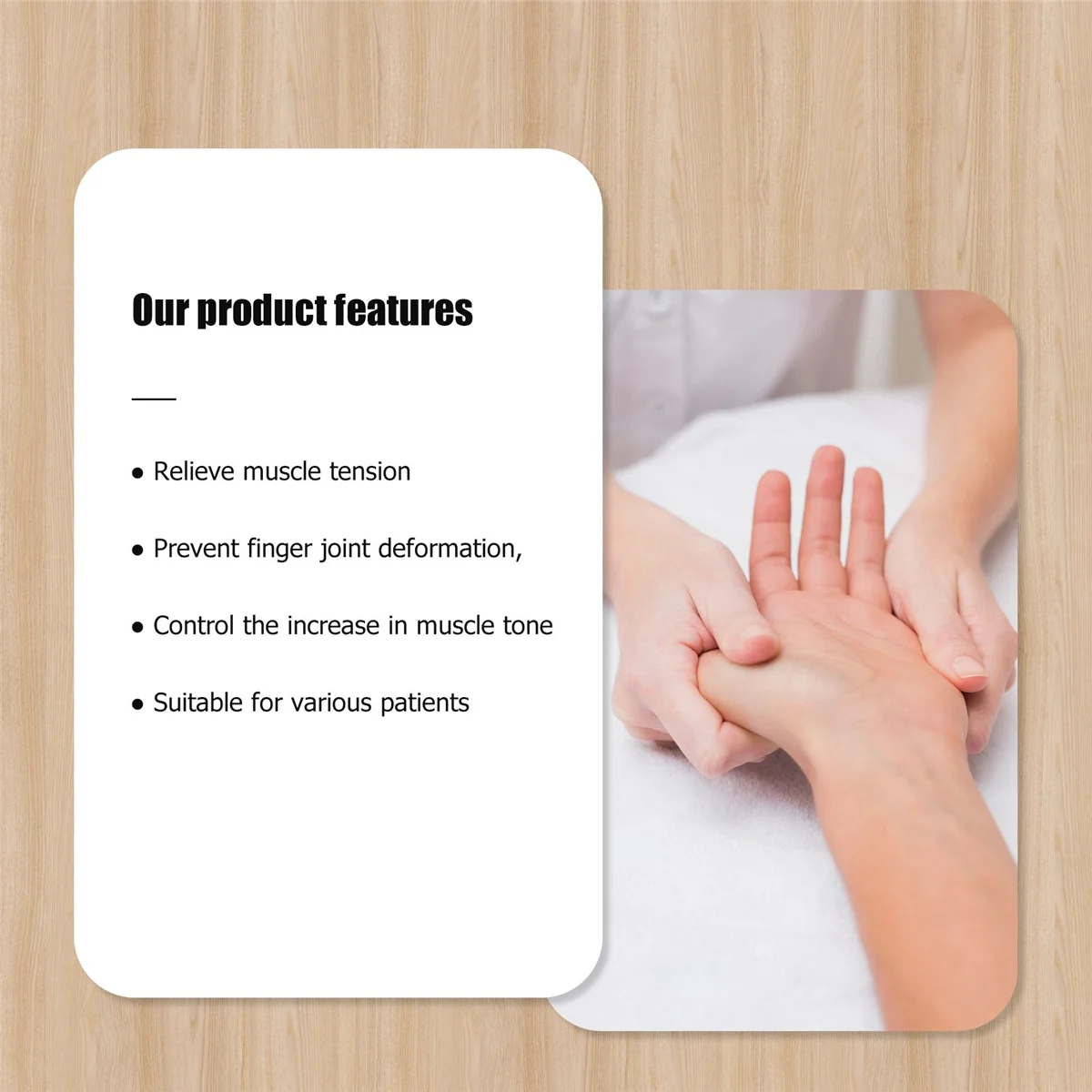 손가락 교정 지판 스트로크 손 부목 훈련 지지대, 양손
