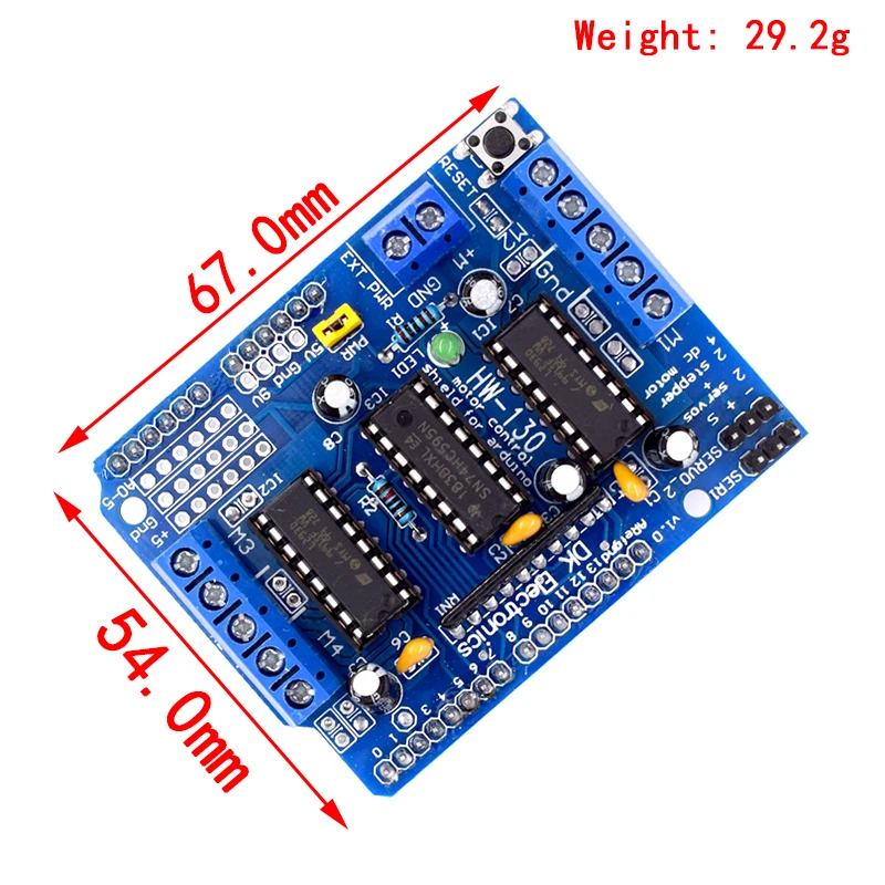 L293D Motor Drive Shield dual for arduino Duemilanove, Motor drive expansion board motor control shield Mini L293D