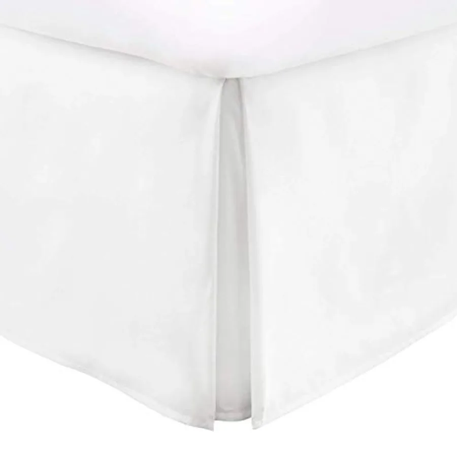 

Плиссированная простыня-покрывало Hotel 750-Read Count Wrinkle and Fade Resistant из египетского хлопка, 6-слойная, с высоким бортом, размер King Size, белая