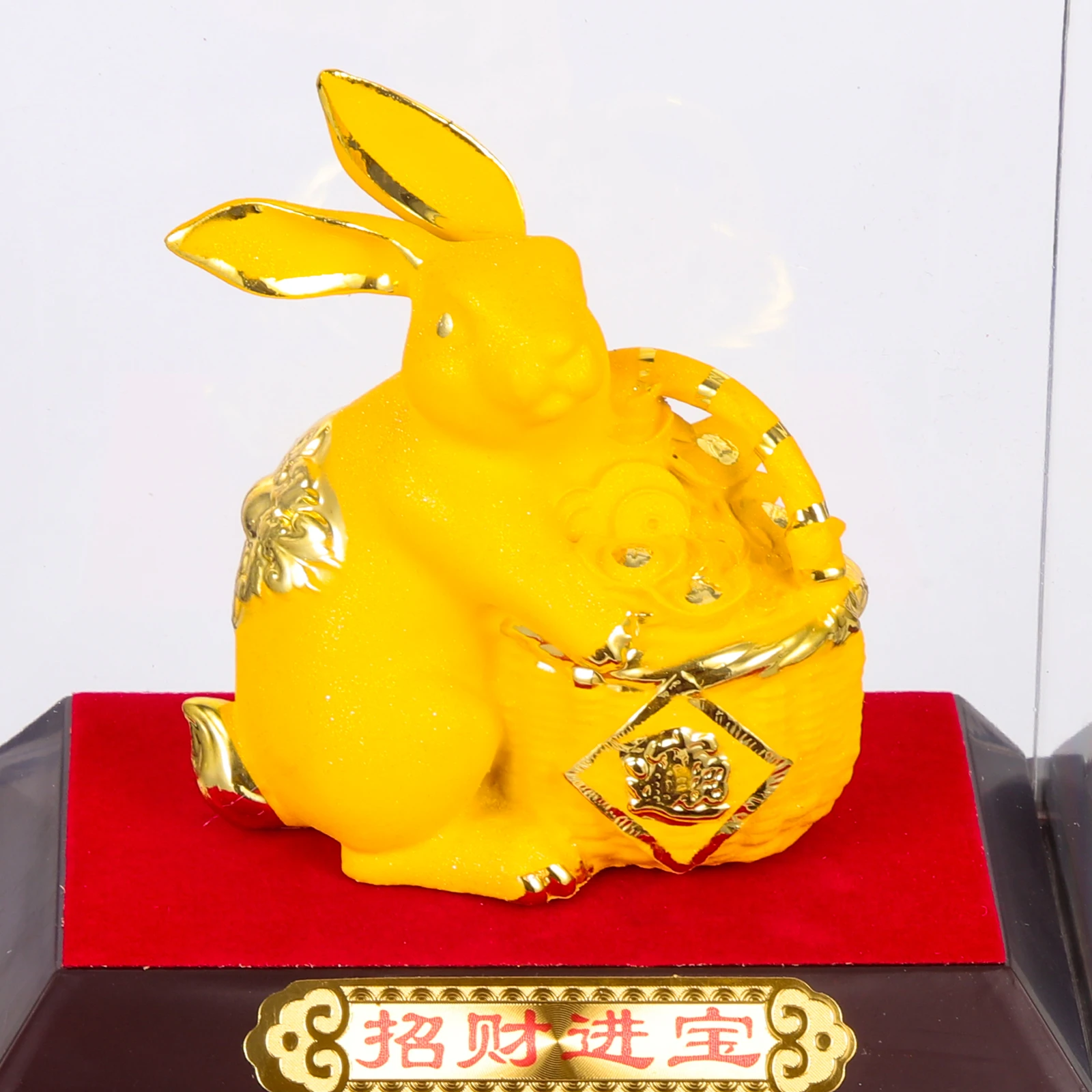

Золотой кролик, мини-статуи кролика, домашний декор, фигурки зодиака, новогодние настольные фигурки кролика из смолы для домашних игрушек, подарки