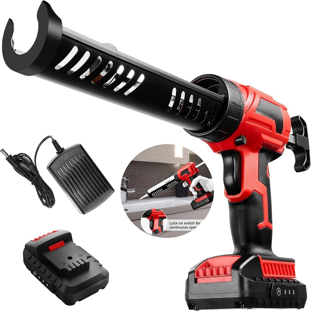 20V Cordless Electric Glue Gun Glass Glue Caulking Gun Doors and Windows 4 Speed Adjustable Electric Sewing Glue Tool For Makita