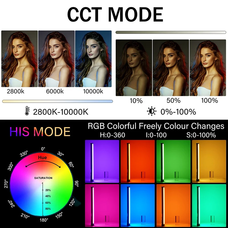 Imagem -05 - Sokani X25 Rgb Bi-color Led Varinha de Luz de Vídeo com Controle de App com Escurecimento Colorido Bateria Recarregável 2800k10000k