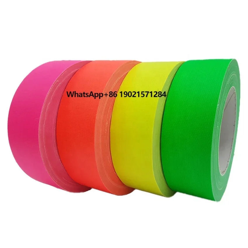 

UV React Neon Gaffer Fabric Luminous Adhesive Tape ,WB1089