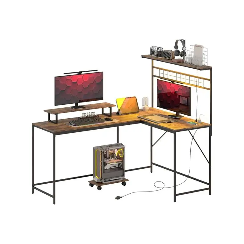 مكتب مكتب لأجهزة الكمبيوتر، تصميم مدمج، مناسب للاستخدام المنزلي أو المكتبي، أنيق وعملي #1