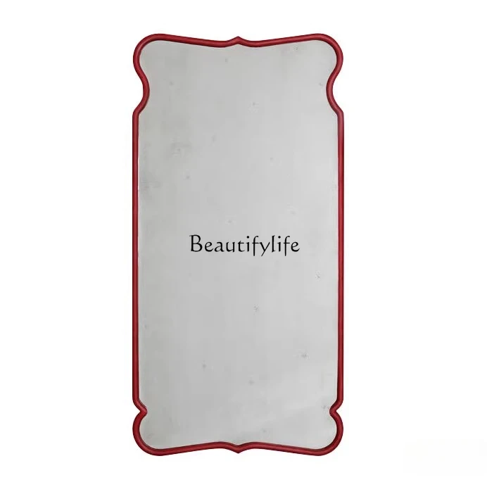 Irregular designer full-body mirror wall-mounted special-shaped American ins floor-to-ceiling mirror