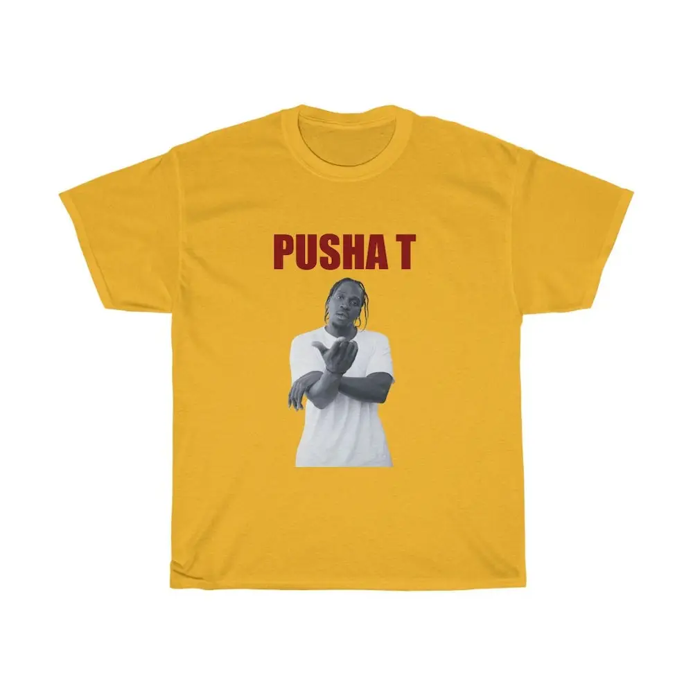 Pusha T Shirt King Push Daytona Its Almost Dry Merch Concert Tour Wear Ghetto Hood Hip Hop Clothing