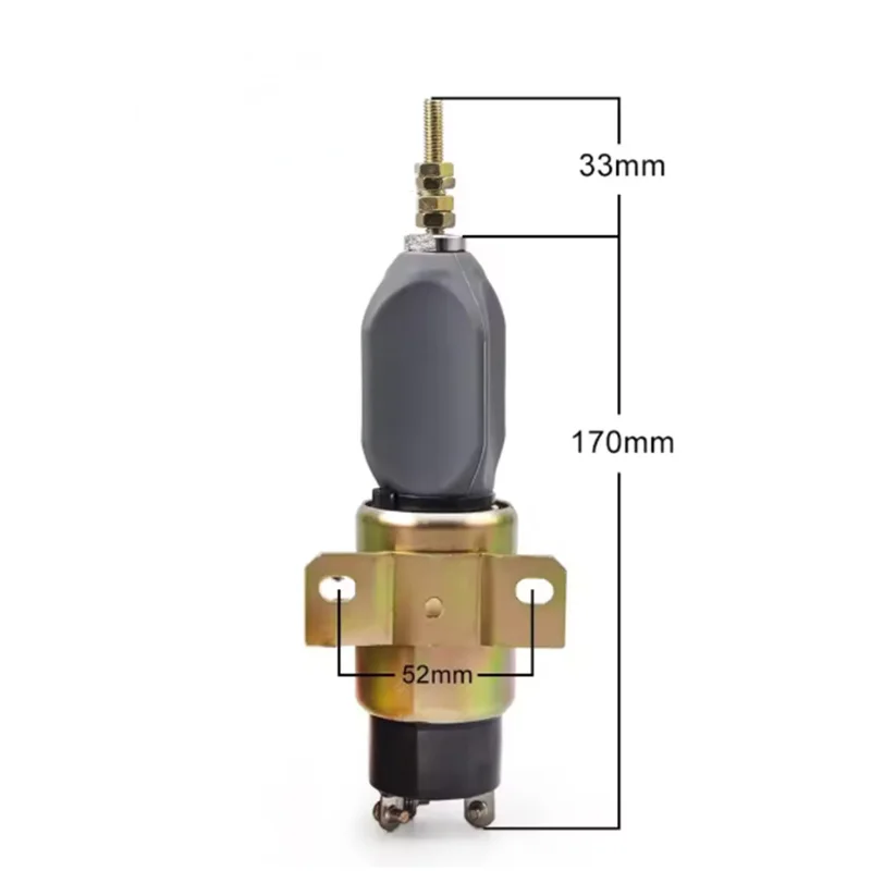 

Diesel Engine Fuel Flame Out Shut off Stop Solenoid Value FOR Cummins 24V 1751-1267U1B1S5A 3864274 SA-3766T 1700-2536 SA-3933-24