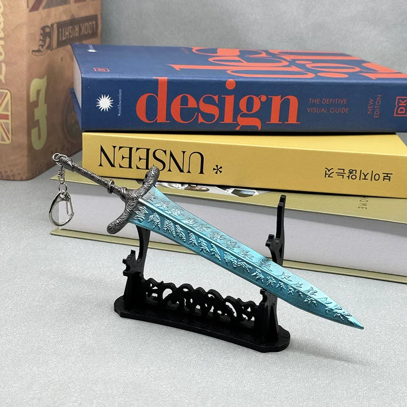 

22 см Темная Луна Greatsword Carian Queen Ranni ER игровая периферия металлический меч модель брелок домашний орнамент ремесленное оборудование игрушки