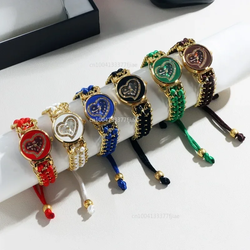 New Fashion Women Watches Knitting Rope Chain Winding Analog Quartz Wrist Watch Simple Ladies Casual Clock Relogio Feminino