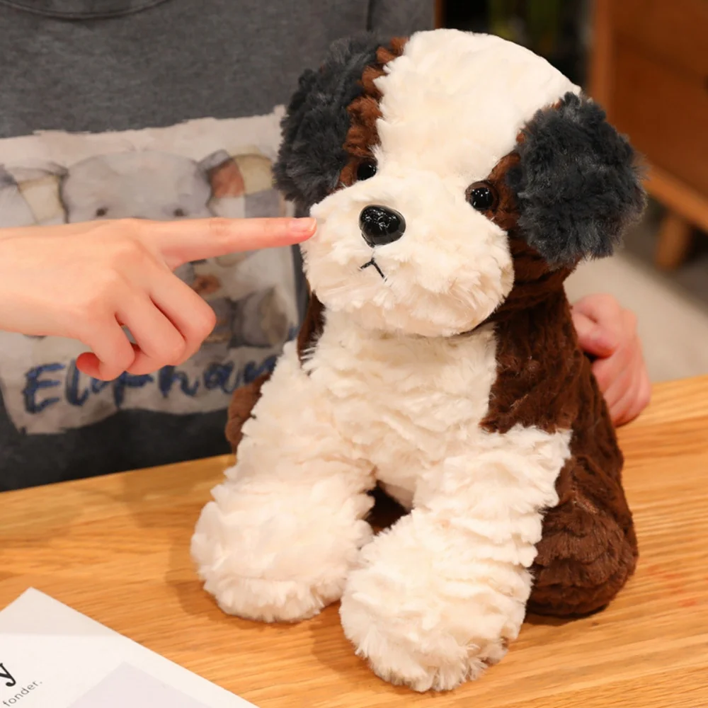 Cute Puppy Plush Toy Small Pet Dog Husky Teddy Doll High Quality Stuffed Animals Tabletop Decoration Birthday Gift