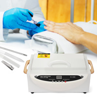 Nail Salon Disinfection Hot Air Sterilizer Sterilization Device 500W 220V/50HZ For Nail Tools Metal Containers