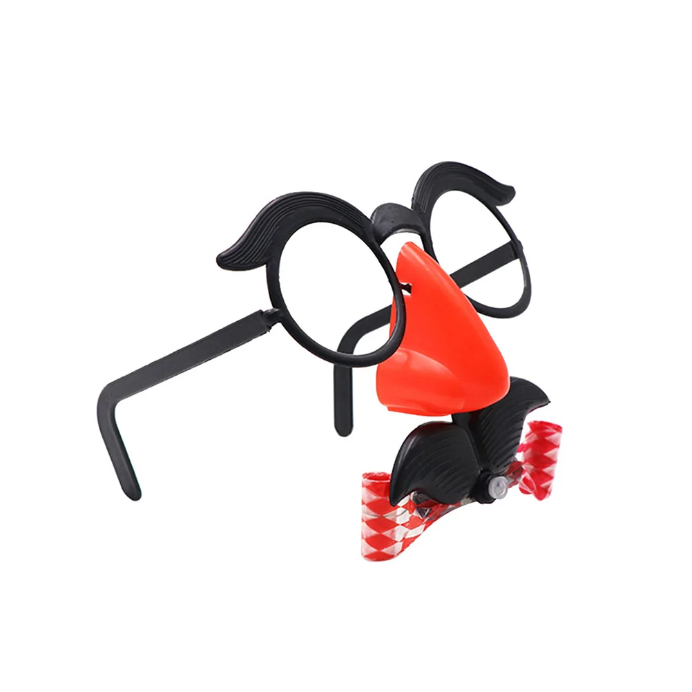 12 szt. Przebranie Okulary Wąsy Nos Brwi Gwizdek Rekwizyty Kostiumowe Lekka Okrągła Oprawka na Halloween Cosplay Imprezę Dowcipy