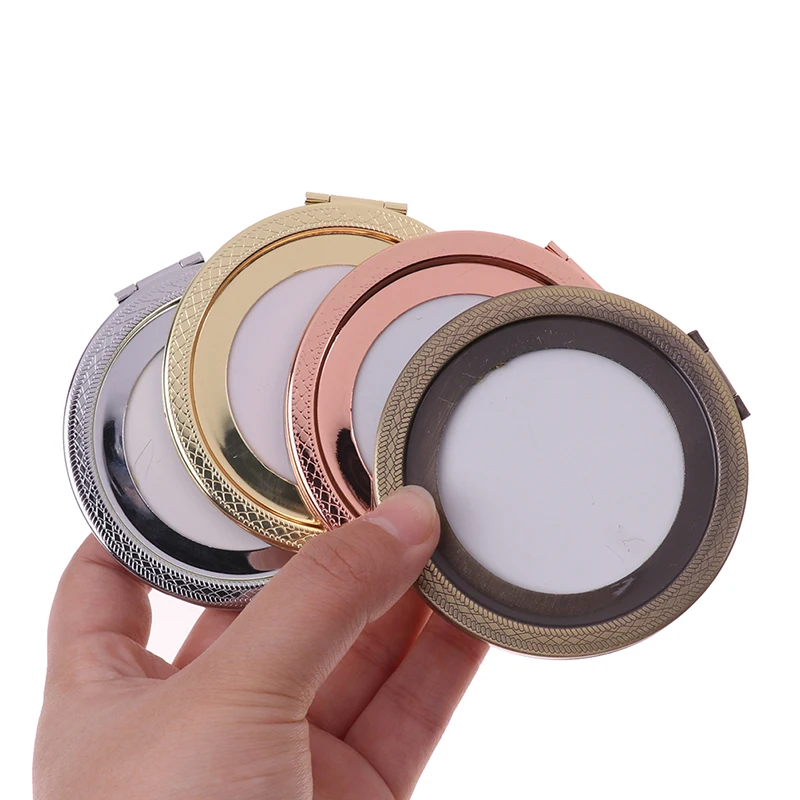 

Foldable Vintage Makeup Mirror Mini Square Makeup Vanity Mirror Portable Hand Mirrors Double-sided Compact Mirror Pocket Cosmeti