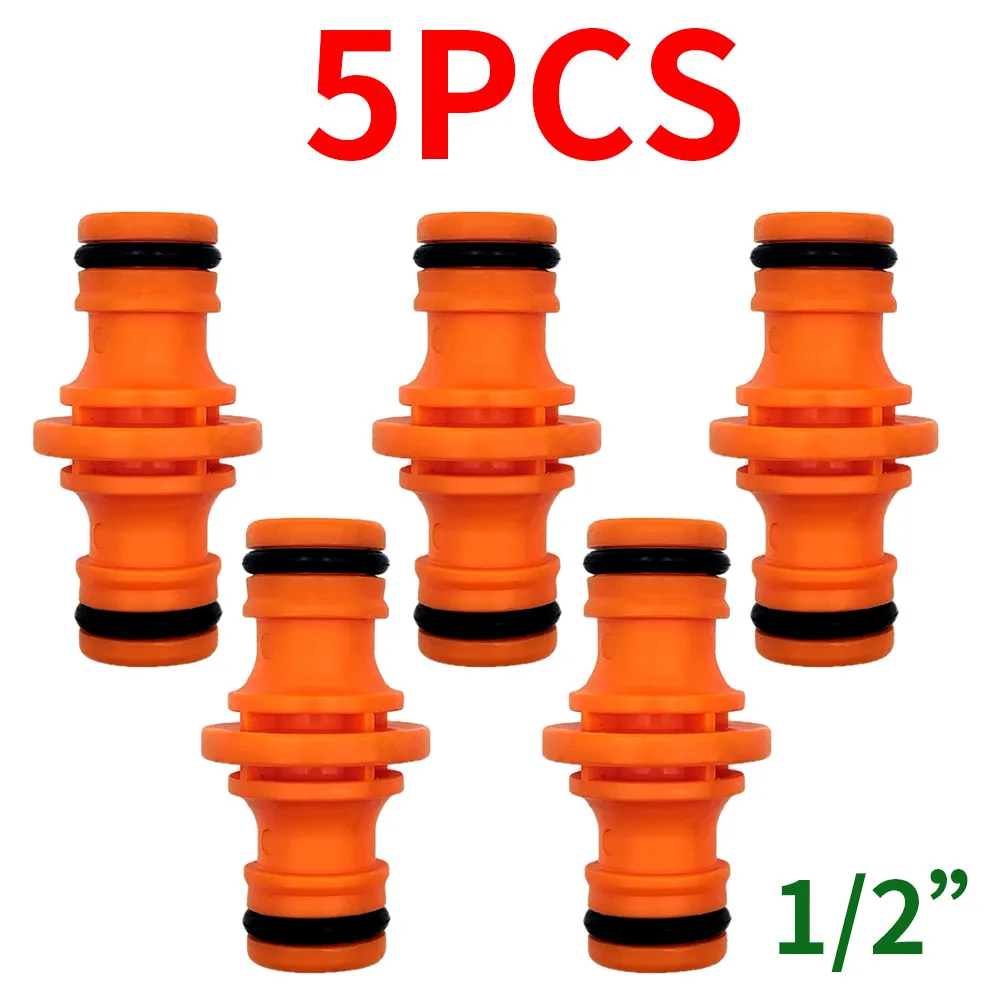 5PCS Joiner Repair Connector Coupling 1/2'' Garden Hose Tubing Fitting Pipe Quick Drip Irrigation Watering System for Greenhouse images - 6