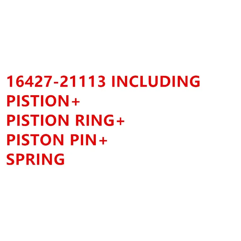 

16427-21113 Piston RING PISTON PIN SPRING For Kubota Old Style D1403 V1903 Engine Piston This Item
