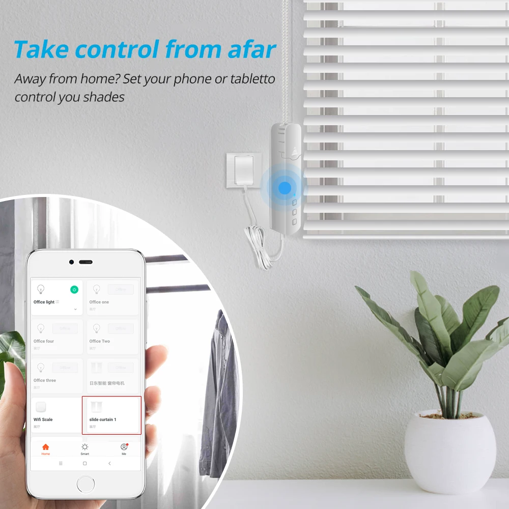 Zemismart-Stores WiFi Hurized, Smart Life, Roller Shade Motor, Tuya Andrea Timer, Alexa Google Assistant, Voice Control