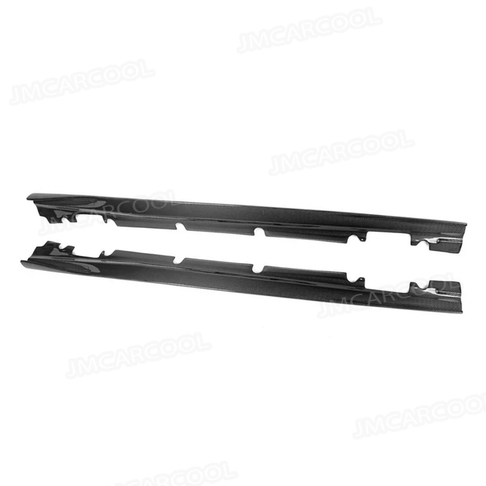 لمرسيدس بنز GLA الفئة X156 GLA45 AMG 2013-2018 الجانب الباب حافة حامي سيارة تجديد ألياف الكربون الجانب تنورة الشفاه الوفير