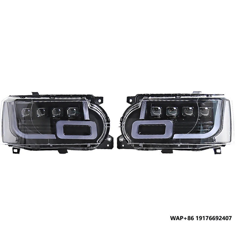 ROVCE Plug and Play L322 LED Led 4l Lens Crystal Head Lamp  Headlights  for ‘Range Rover Vogue 2010-2012