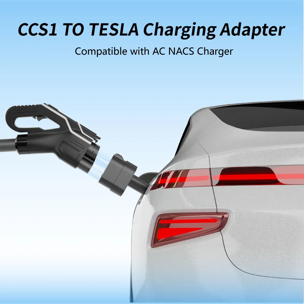 Factory Direct CCS1 to NACS DC Charging Adapter 500V Safe and Convenient Spot
