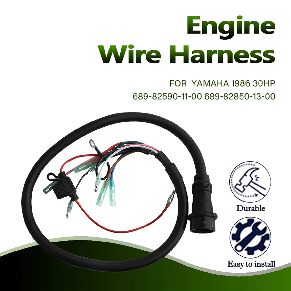 689-82590-11-00 Wire Harness Assembly (7Pin) for Yamaha Outboard 2T 20HP 25HP 30HP 689-82590-11 Boat Engine Parts