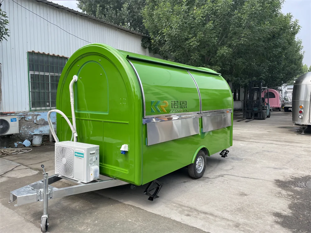 Customized Food Truck Mobile Ice Cream Cart Fully Equipped Street Restaurant Concession Food Trailer Hot Dog Cart