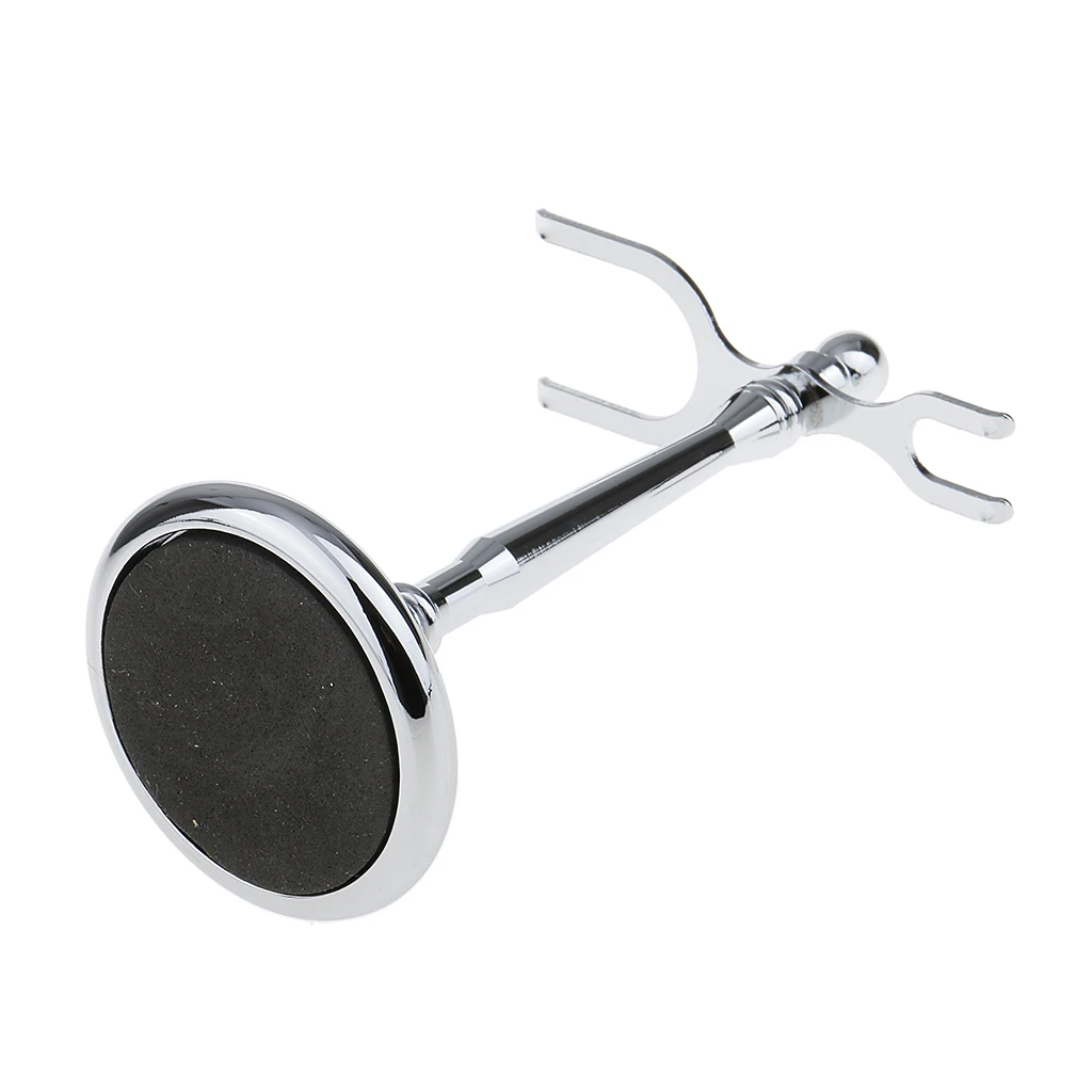 Salon Double-Ended Shaving Tool Display Stand Rack Shave Brush Holder Weighted Base