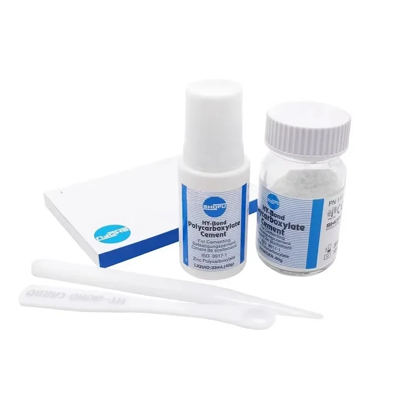 

Dental Materials Polycarboxylate Zinc Cement Porcelain Dental Adhesive Songfeng Glass Ionic Dental Repair Powder 60g+ Liquid 40g