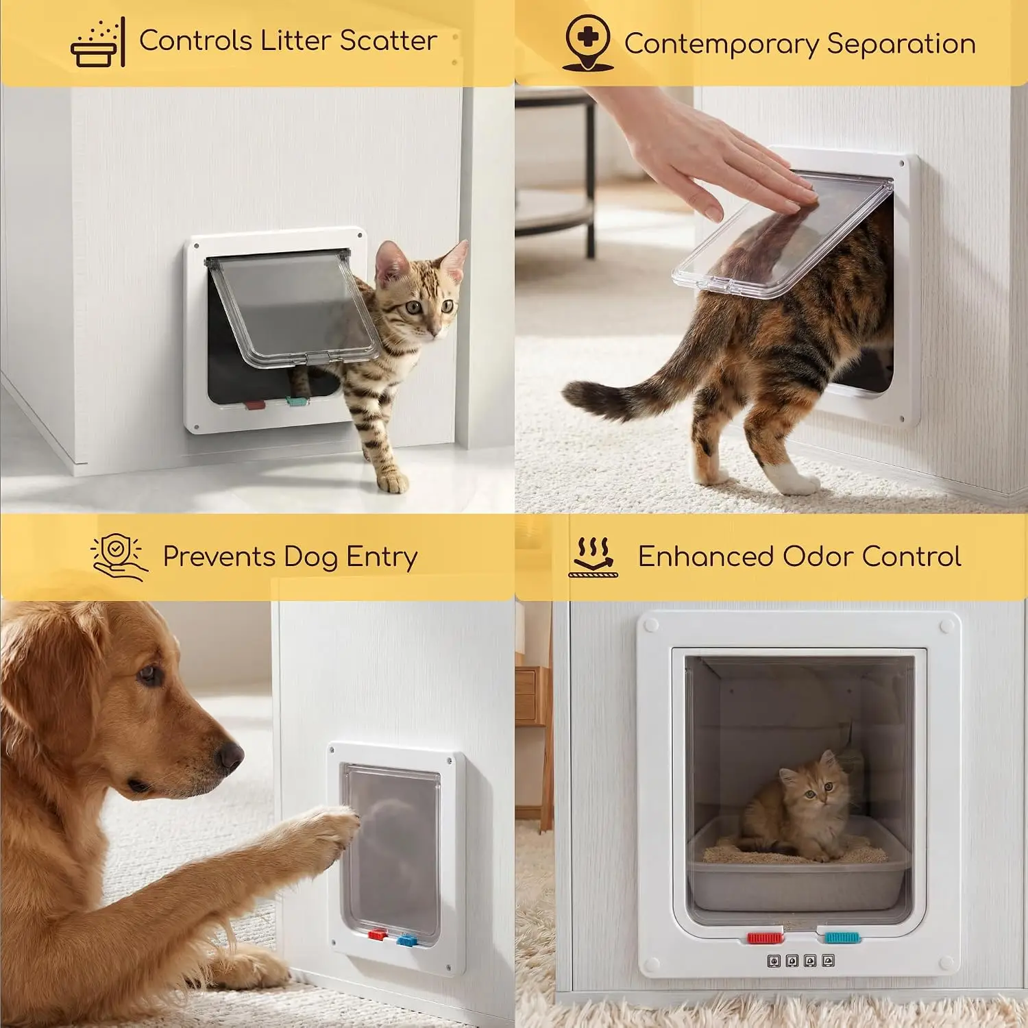 Door Enclosure Furniture Cat Litter Box 31 5 Inch