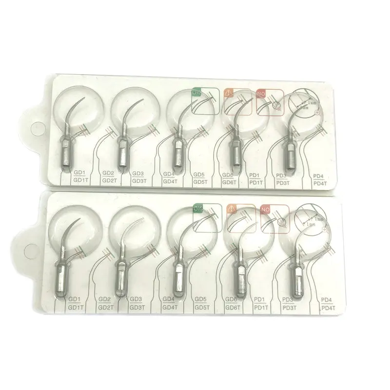 10Pcs ทันตกรรม Scaler Perio เคล็ดลับ PD1ในฟันไวท์เทนนิ่ง SATELEC,DTE Handpiece