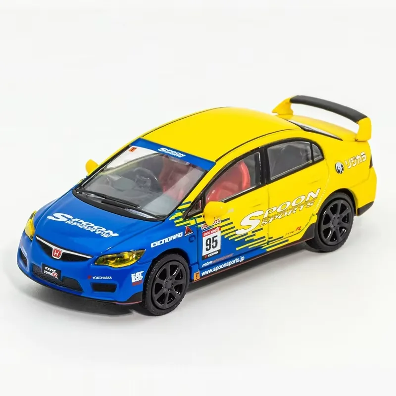 الظل/DCT 1:64 مقياس Type-R FD2 محاكاة سبيكة سيارة نموذج حلية تذكارية عرض مجموعة هواية هدية #3