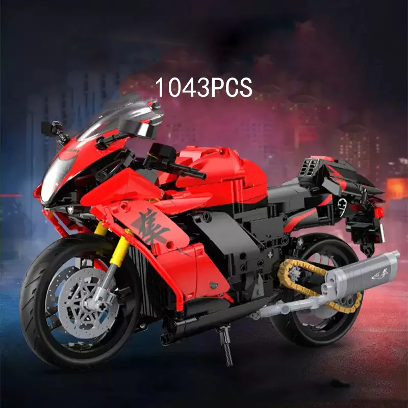 

Technical Japan Motor Building Block 1:6 Scale Motorcycle GSX1300R HAYABUSAS Construction Model Bricks Toys Collection For Gift