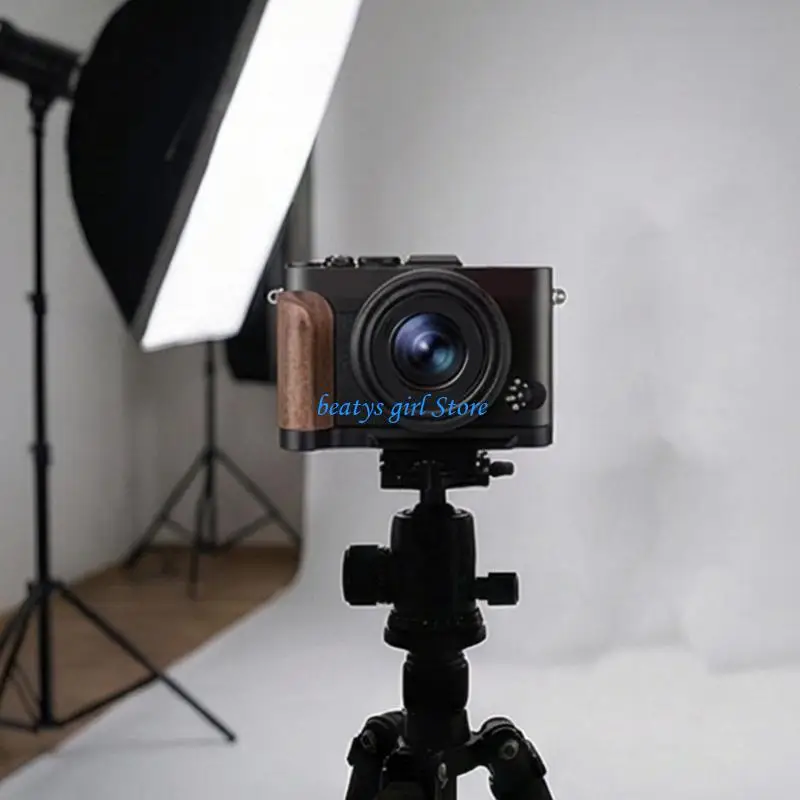 

C7AB Comfortable Hardwood Side Handle For RX1R3 Camera Handgrip Secure Mounting Plate Full Access Design for Travel Recording