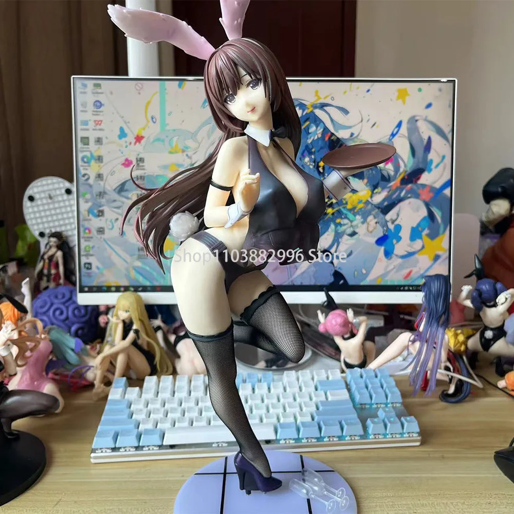 

40cm Japanese Anime Girl Bunny Figure Kagetsu Mei 1/4 Action Figure Adult Anime Girl Statue Collection Model Toy