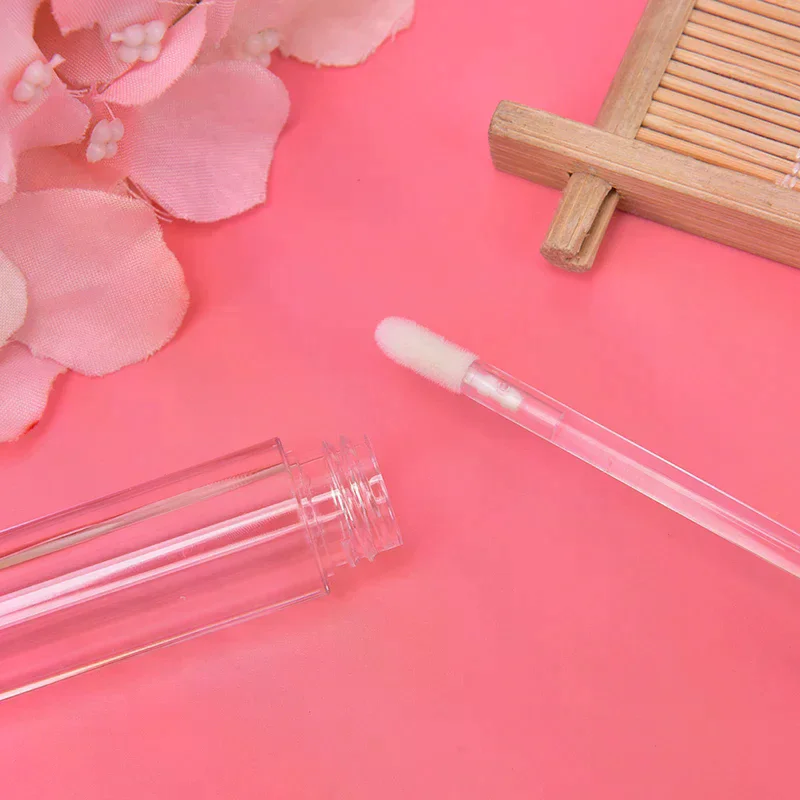 1 قطعة 5 مللي أنابيب ملمع الشفاه الفارغة حاوية الشفاه البلاستيكية PET زجاجة بلسم شفافة #5