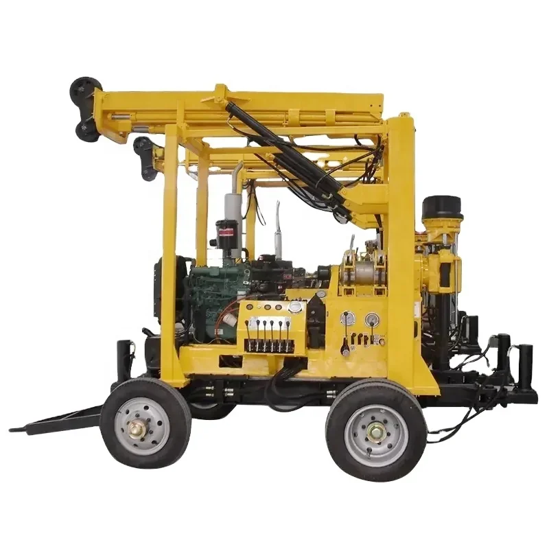 Efficiency Wheel Type Hydraulic Concrete Core Drilling Rig Machine Portable Water Well Core Drilling Rig Mine Poland