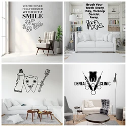 Dental clinics Wall Sticker Self Adhesive Vinyl Waterproof Wall Art Decal Vinyl Mural Decal